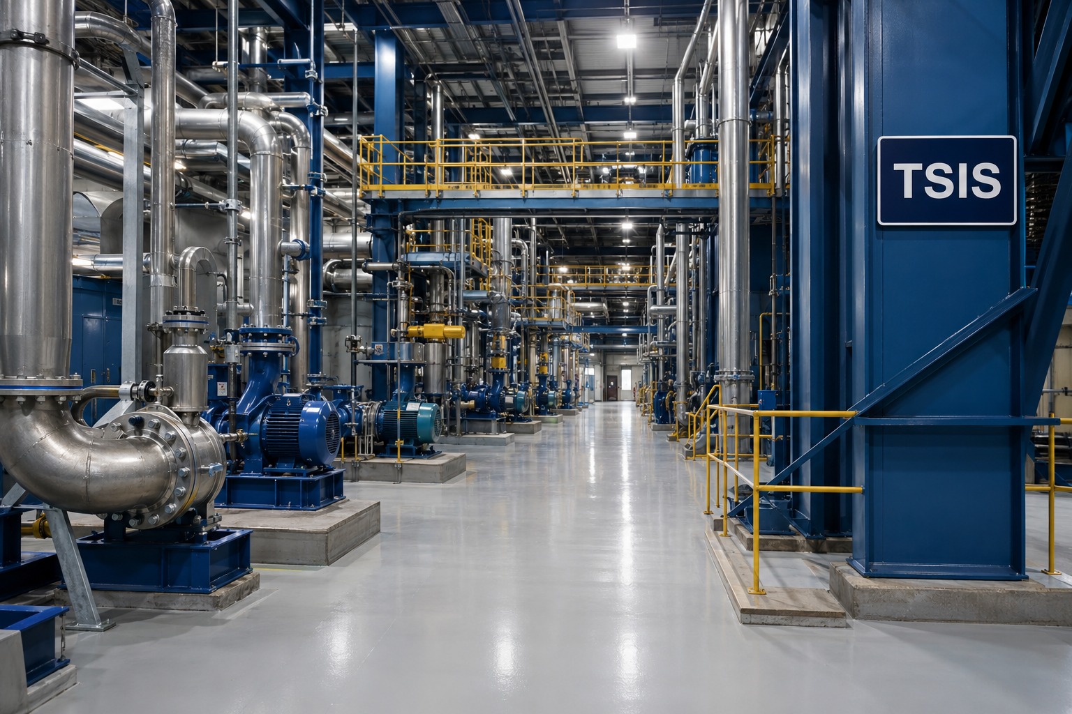 TSIS industrial mechanical plant interior